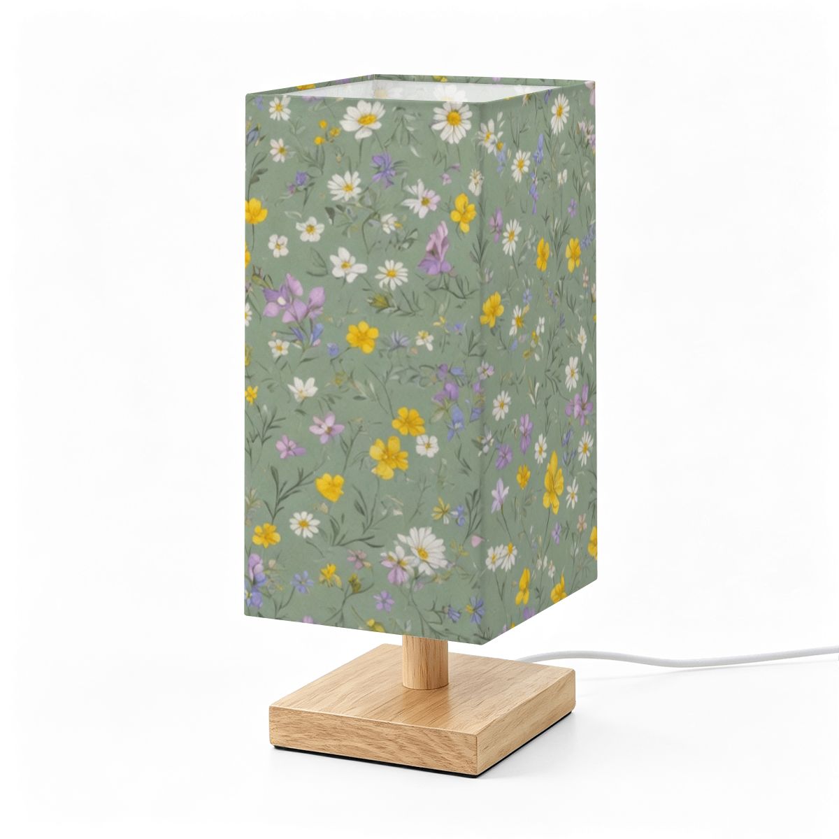 Lacka Szalwia — Lampa stołowa kwadratowa