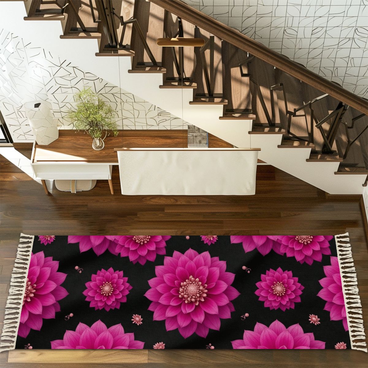 Dalie Fuksja — Runner rug