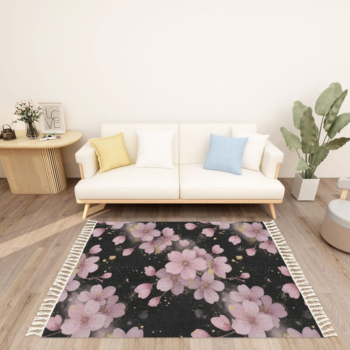 Area Rug with Tassels (3:2) 32sakuragestaaop