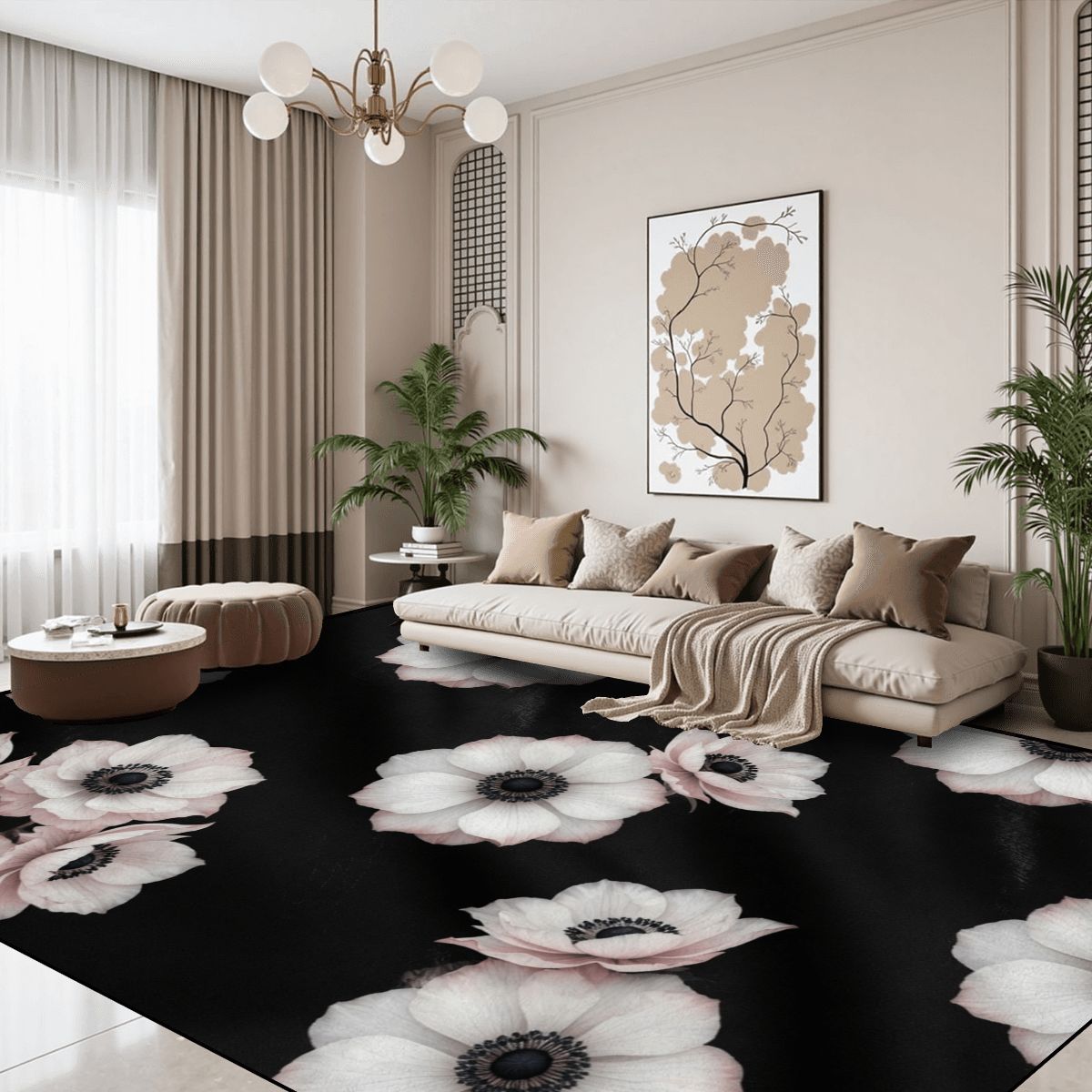 Large Area Rug Floor Carpet (7:5) 46anemonyv2aop