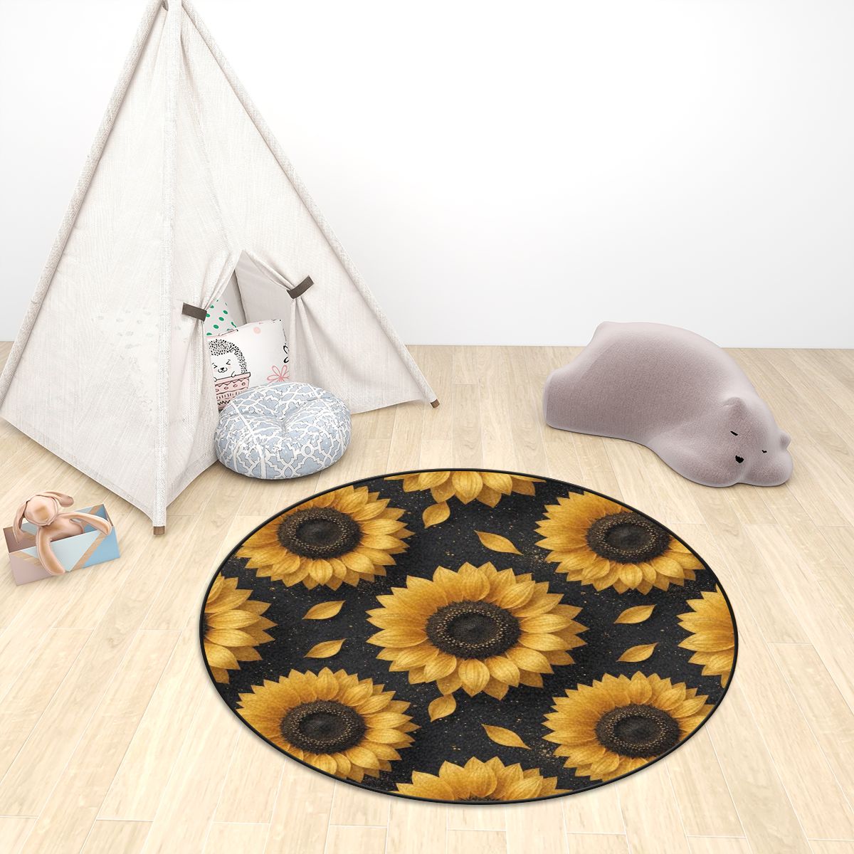 Sloneczniki — Round rug