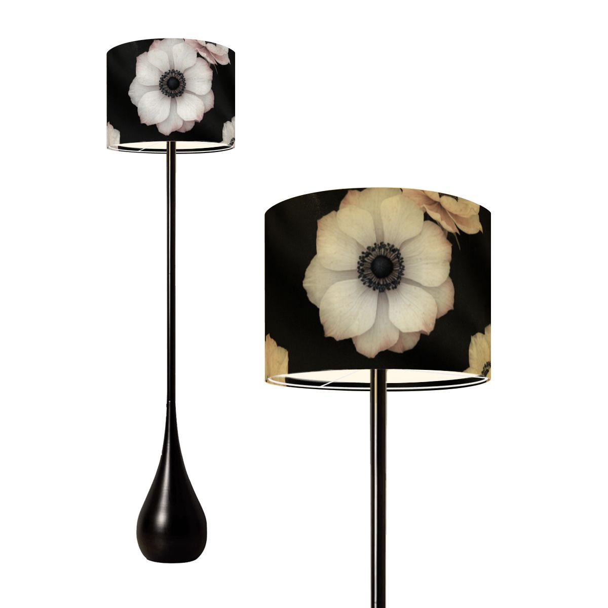 Teardrop Shaped Floor Lamp 46anemonyv2aop