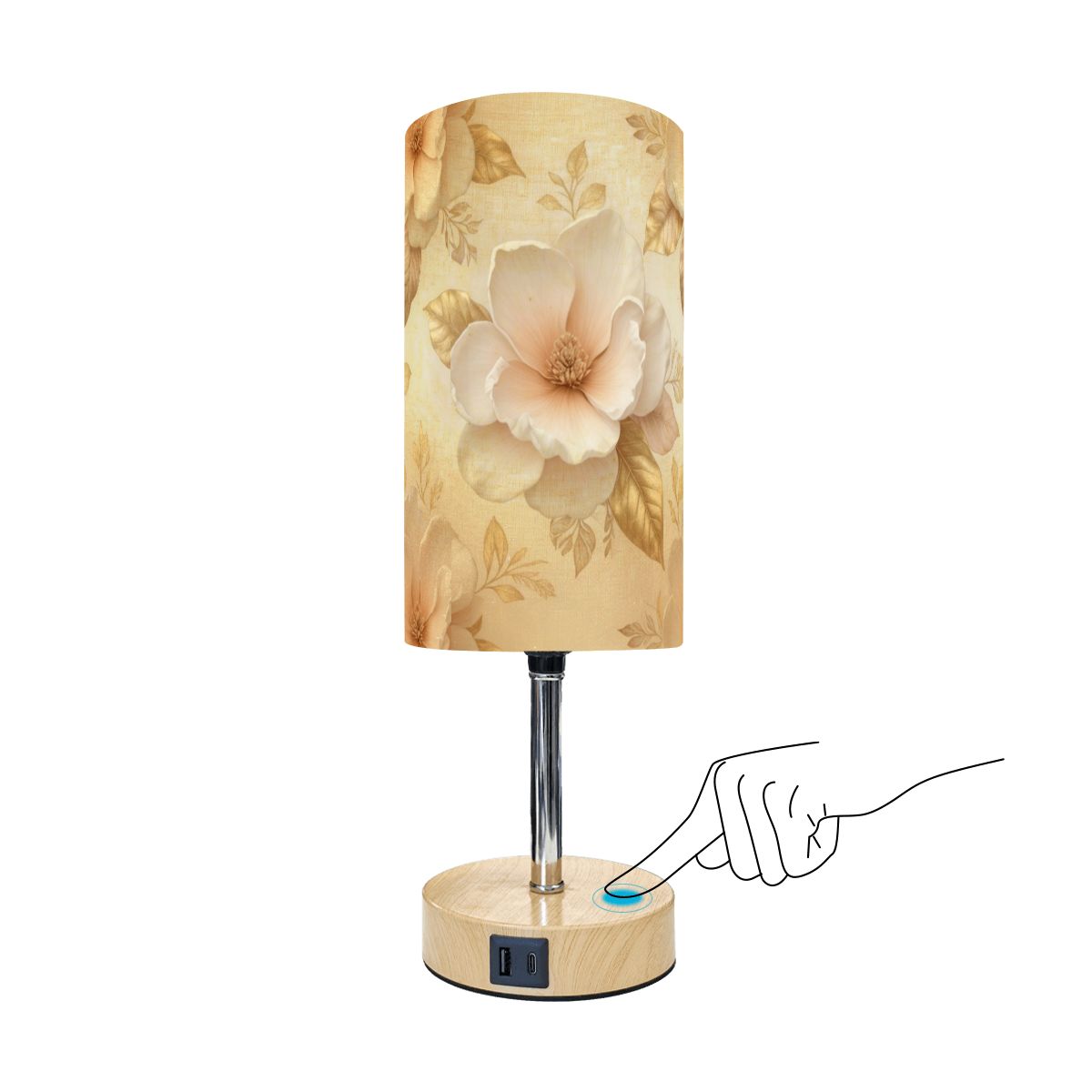 Magnolie Champagne — Lampka nocna dotykowa