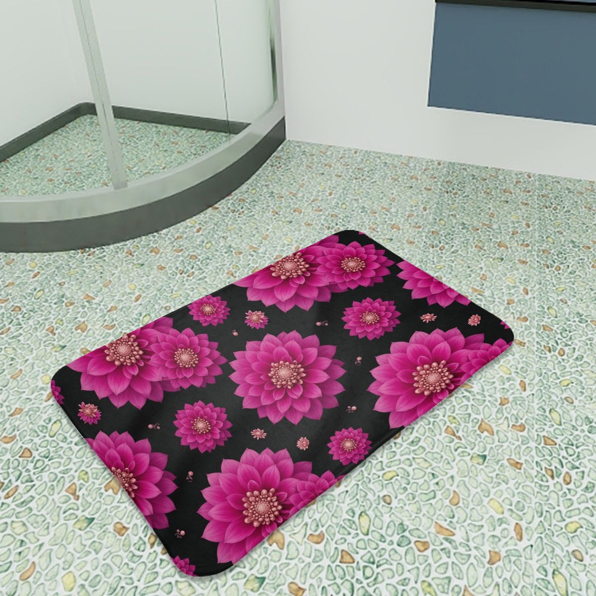 Dalie Fuksja — Non-slip rug