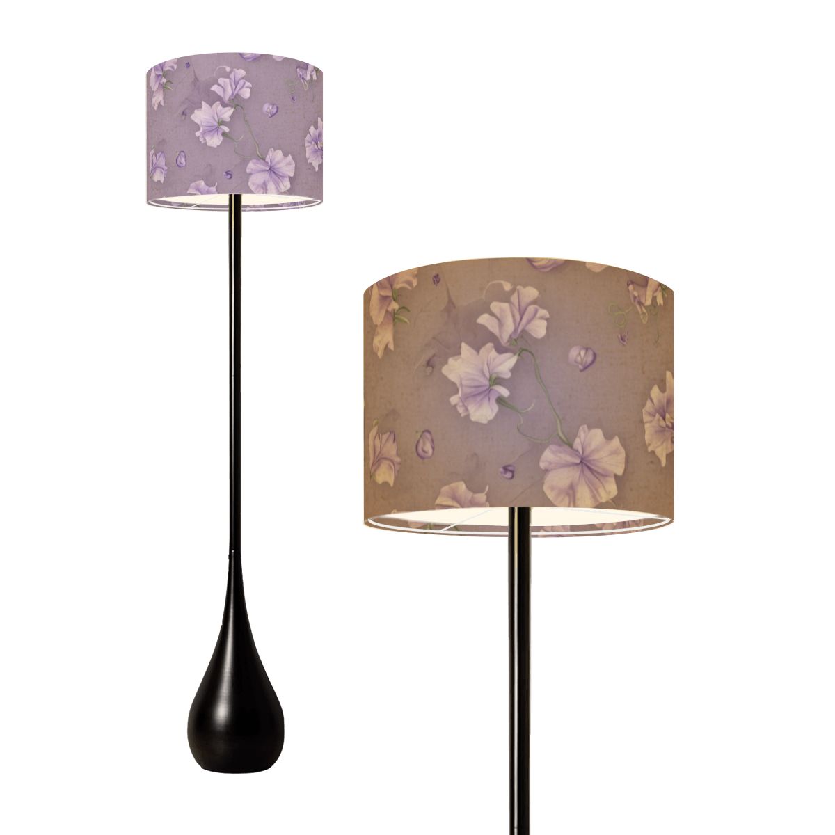 Groszek Lawenda — Lampa podłogowa kropla