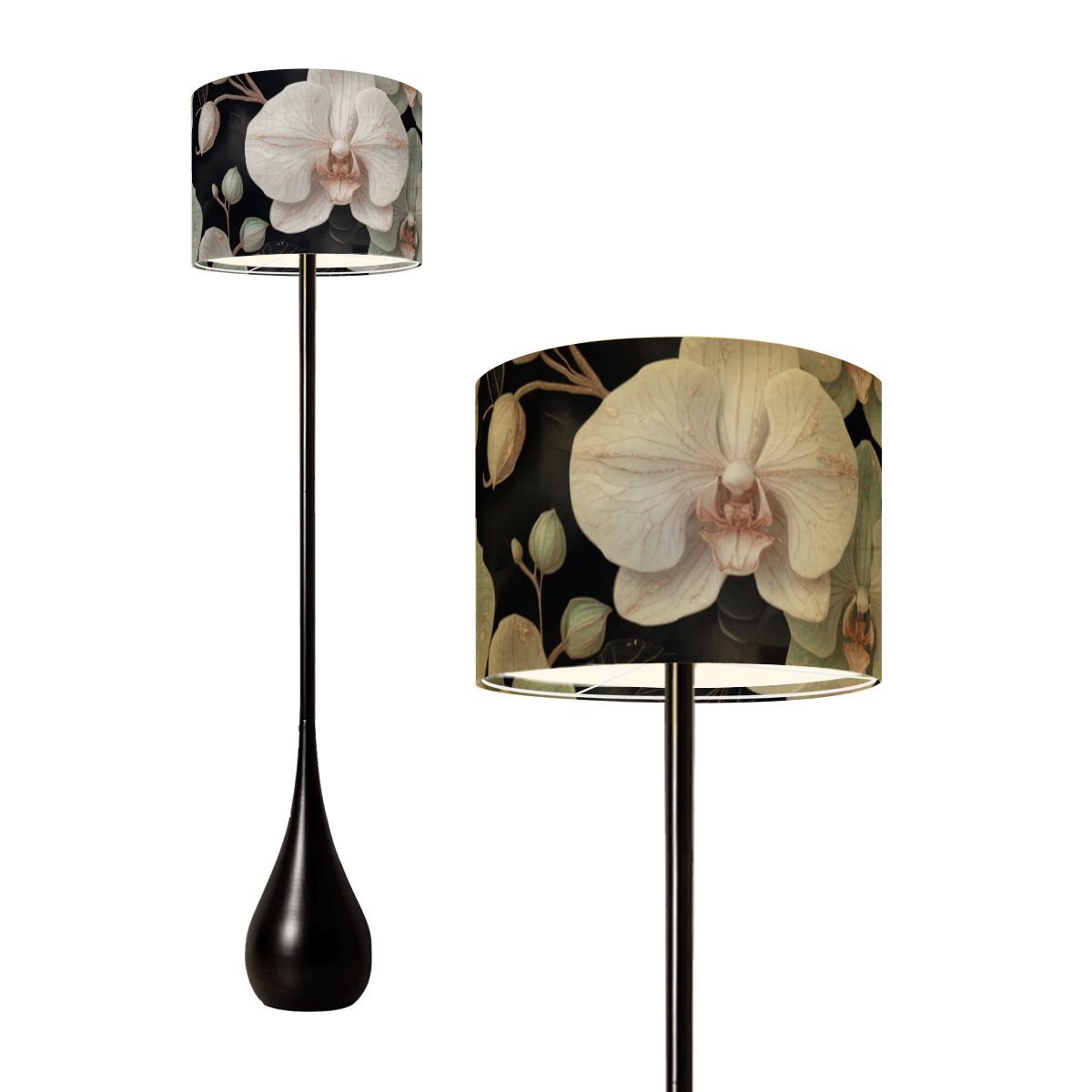 Orchidee Geste — Lampa podłogowa kropla