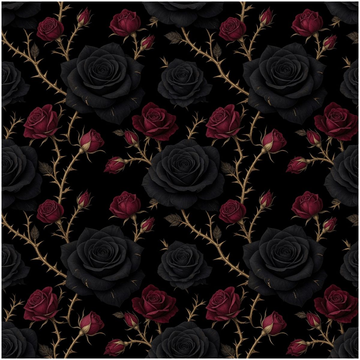 Shaped Area Rug 34noirrosev2aop