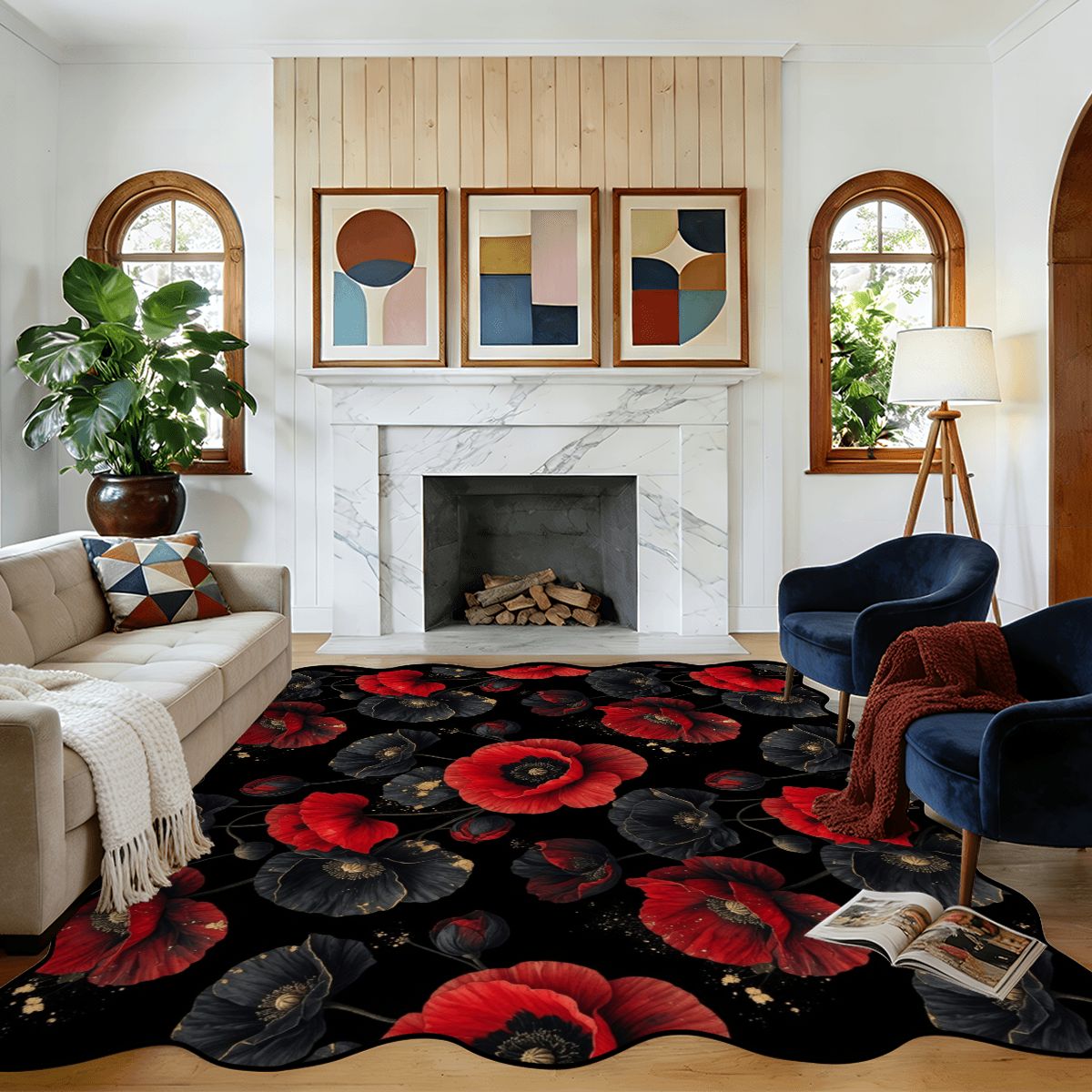 Maki — Scalloped rug