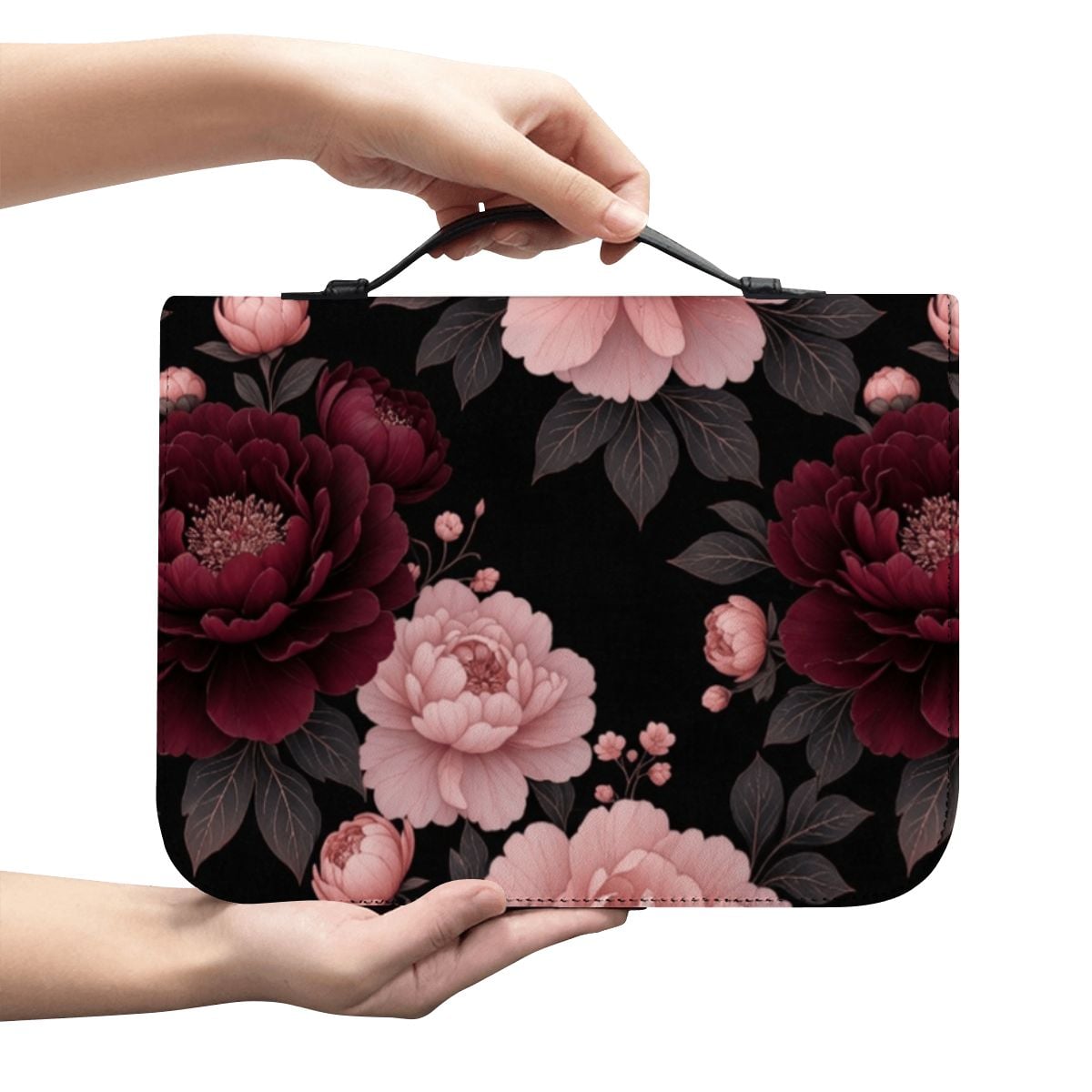 PU Leather Bible Cover 01peoniegardenaop