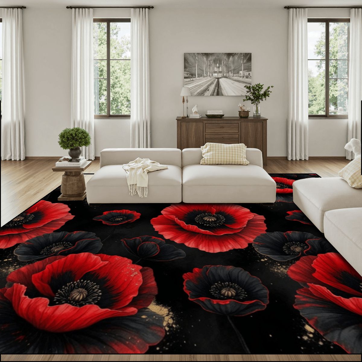 Large Area Rug Floor Carpet (4:3) 17makinoiraop