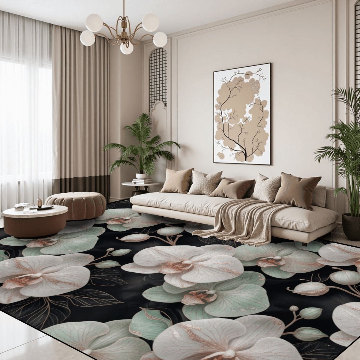 Large Area Rug Floor Carpet (7:5) 28orchideegesteaop