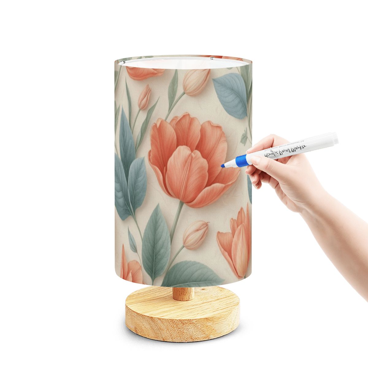 DIY Paintable Table Lamp (Made in USA) 39tulipanyv2aop