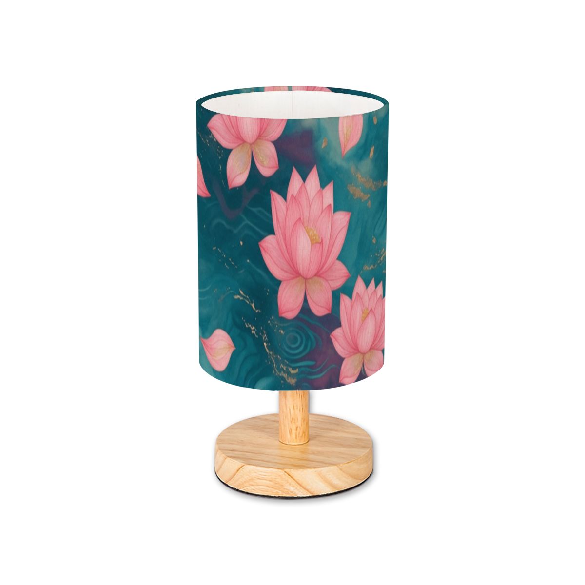 Cylindrical Table Lamp 15lotosytealaop