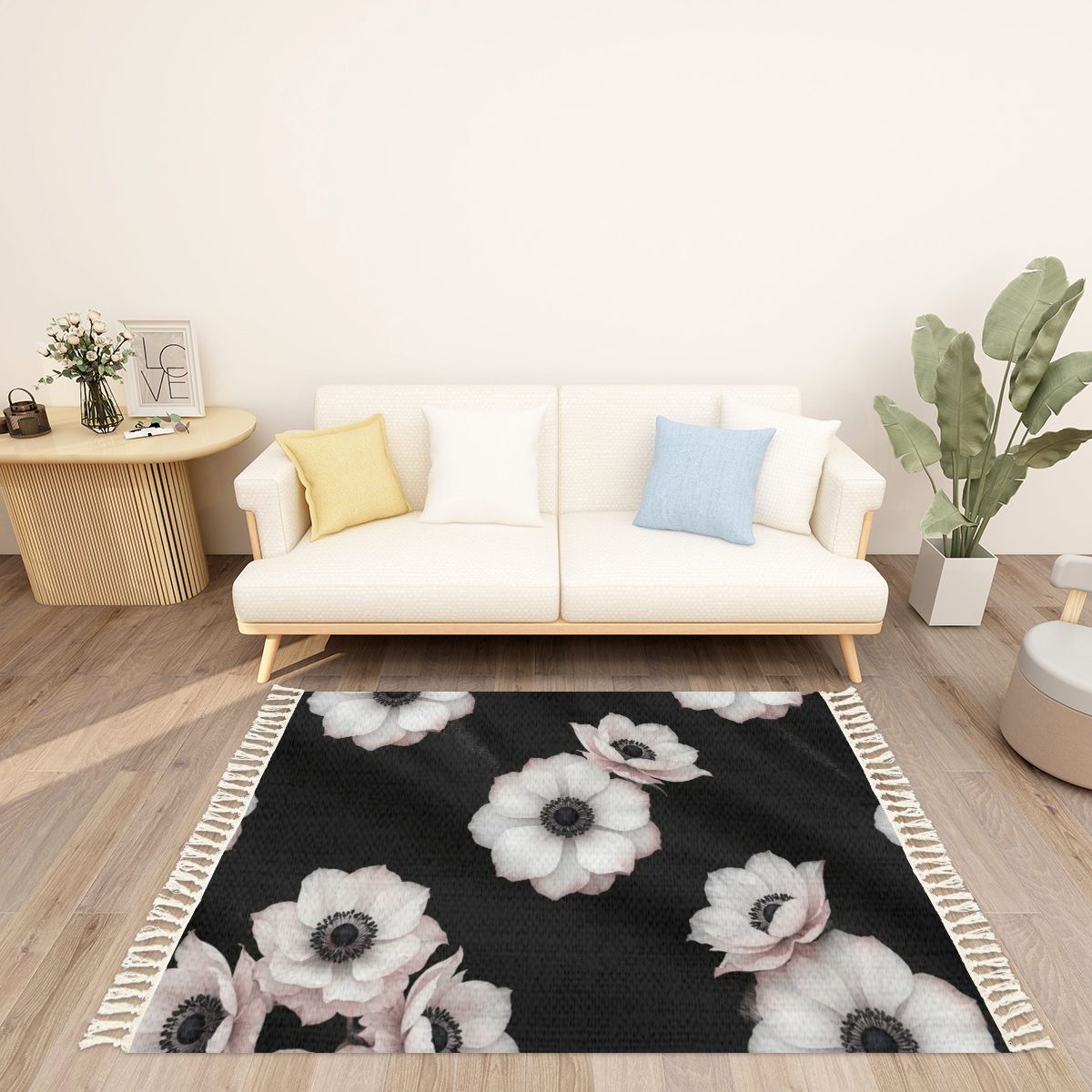 Anemony — Rug with tassels