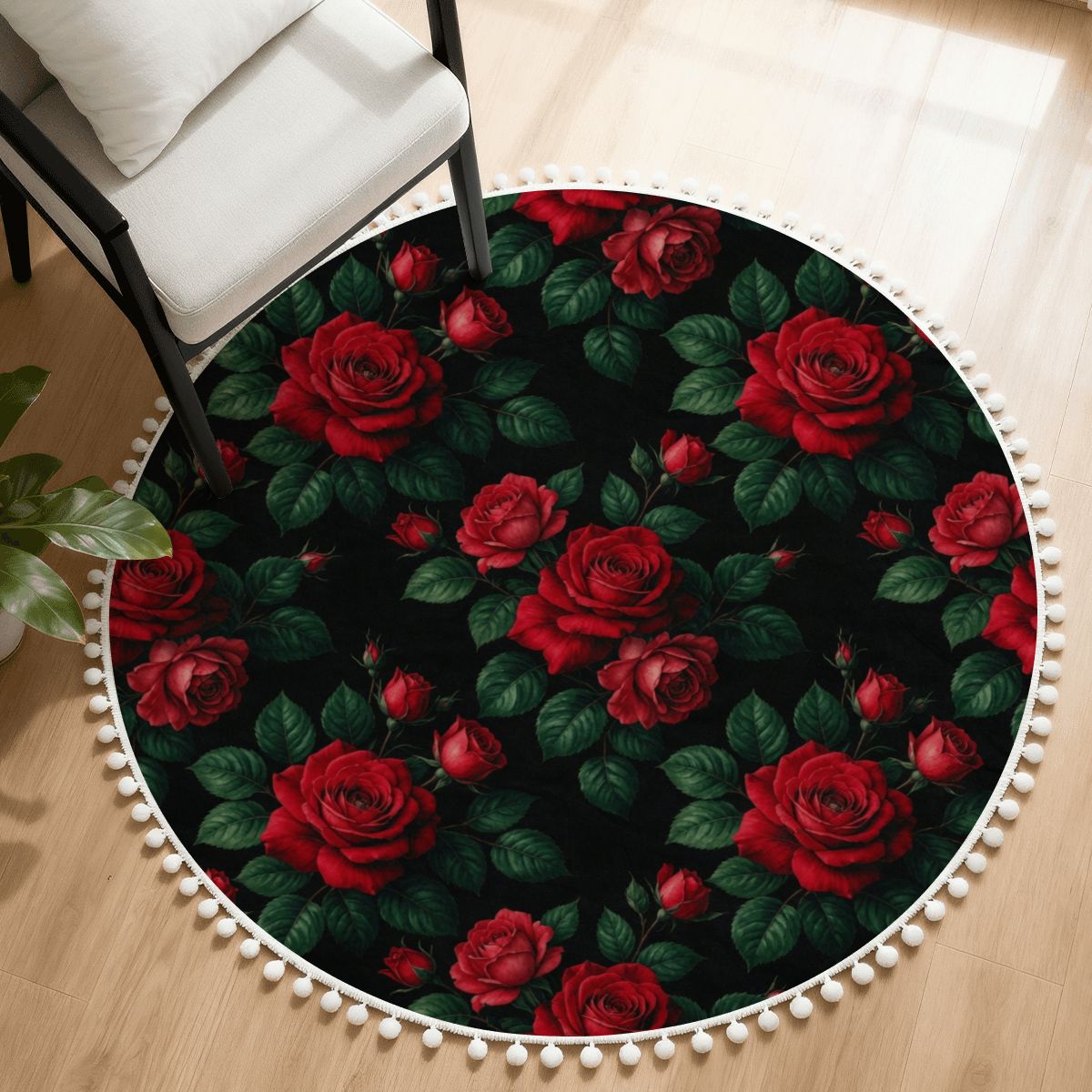 Roze Czerwone — Round rug