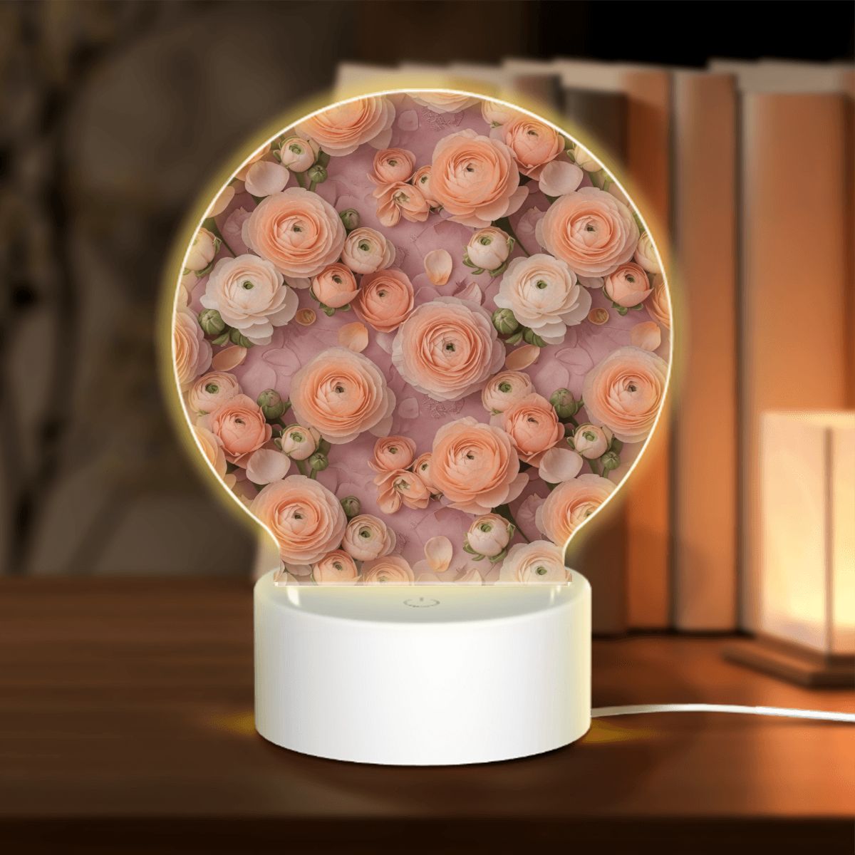 Round Acrylic Night Light 44jaskryv2aop