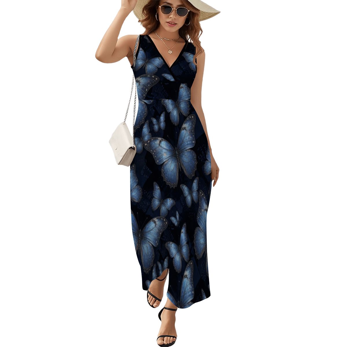 Sleeveless Maxi Dress 03motylemonarchaop