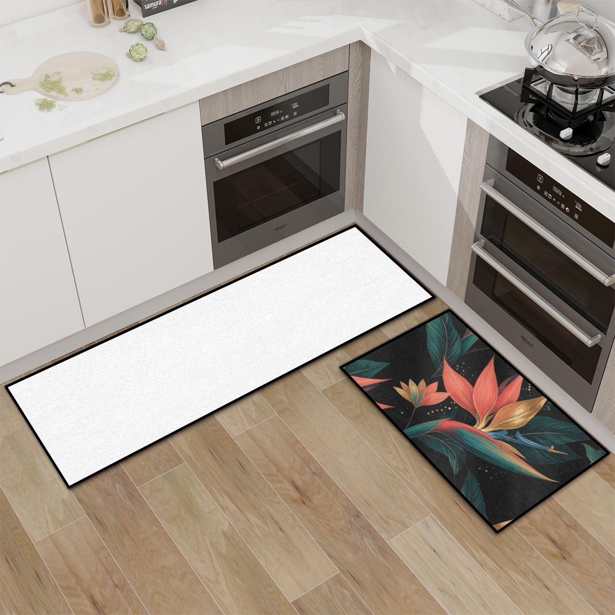 Kitchen Area Rug Set for Floor NonSlip Washable 25rajskiptakaop
