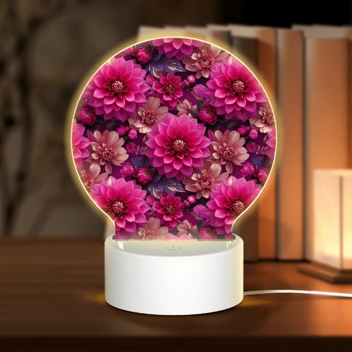 Round Acrylic Night Light 07daliefuksjaaop