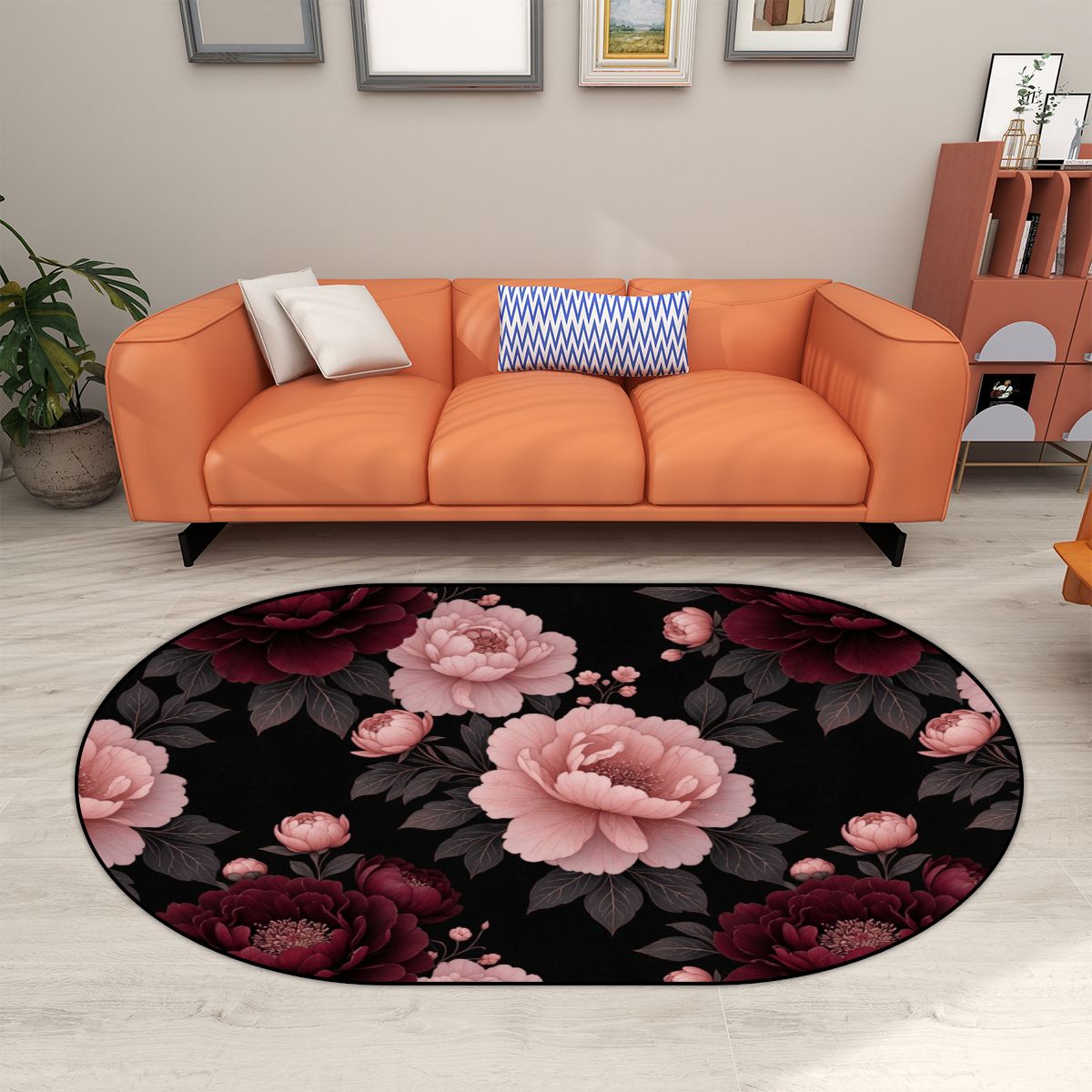 Peonie Garden — Round rug