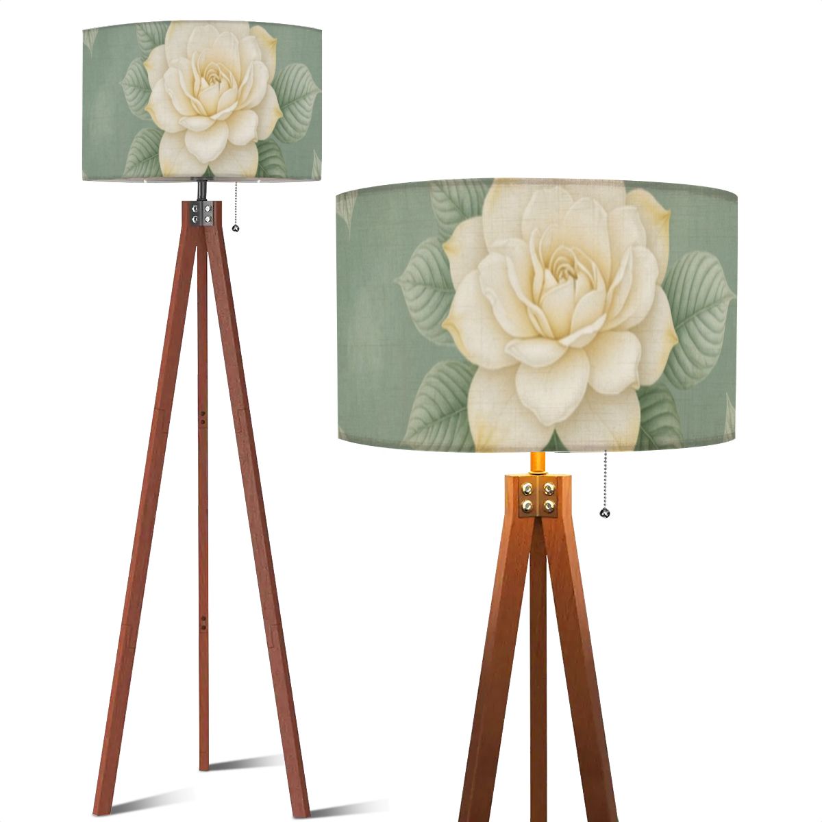 Tripod Floor Lamp (Made in USA) 43gardeniev2aop