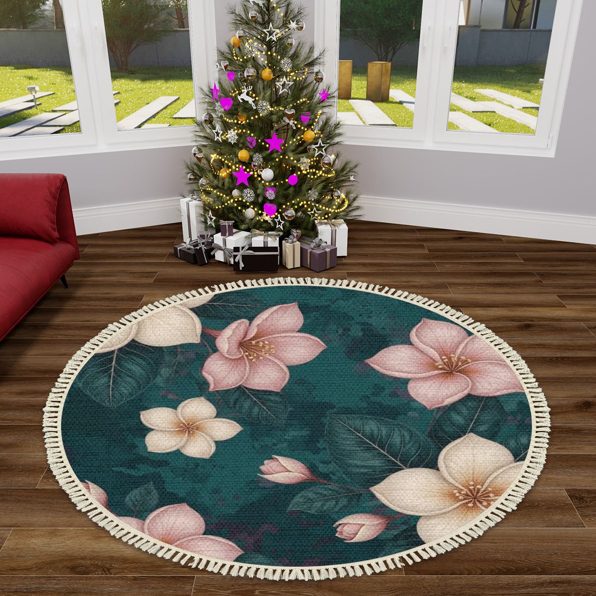 Plumeria Tropik — Dywan okrągły
