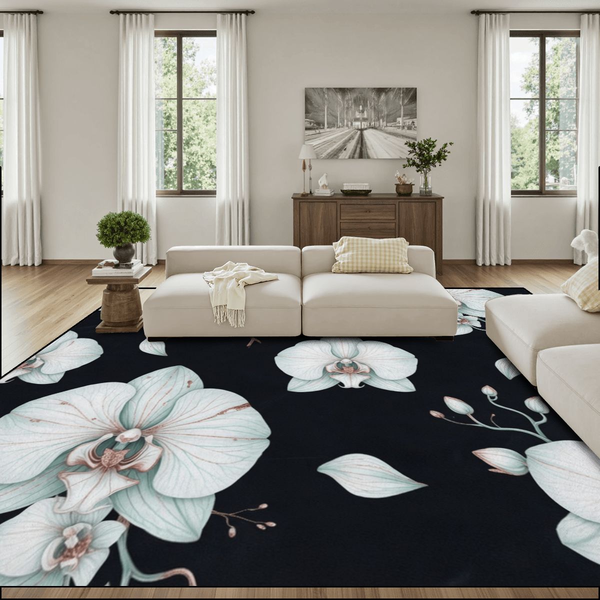 Orchidee Noc — Large area rug