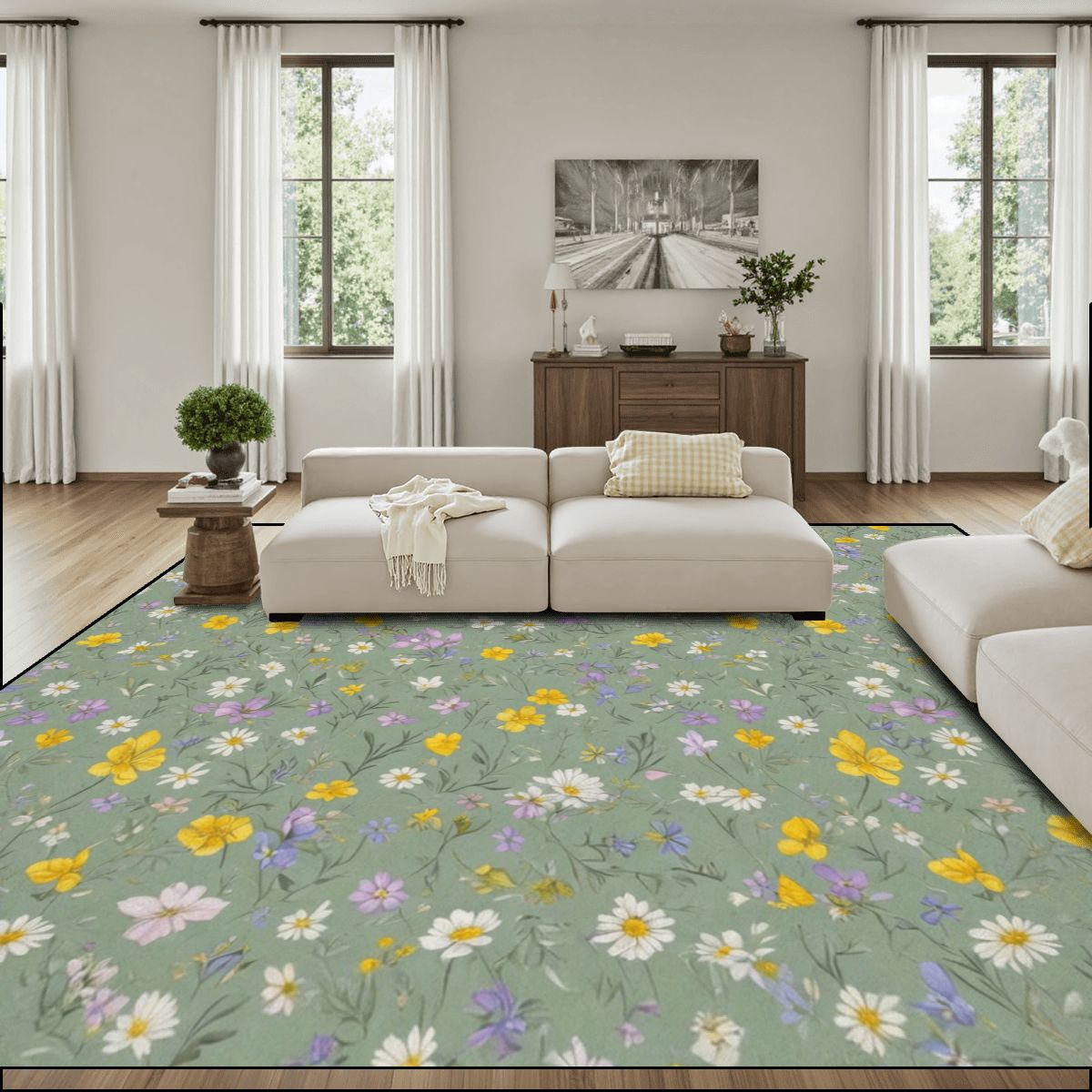 Large Area Rug Floor Carpet (4:3) 24lackaszalwiaaop