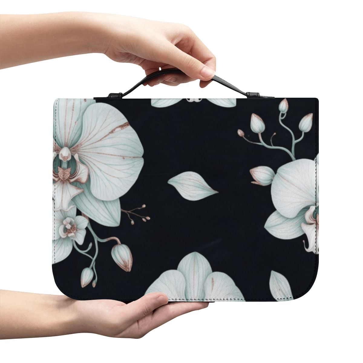 PU Leather Bible Cover 03orchideenocaop