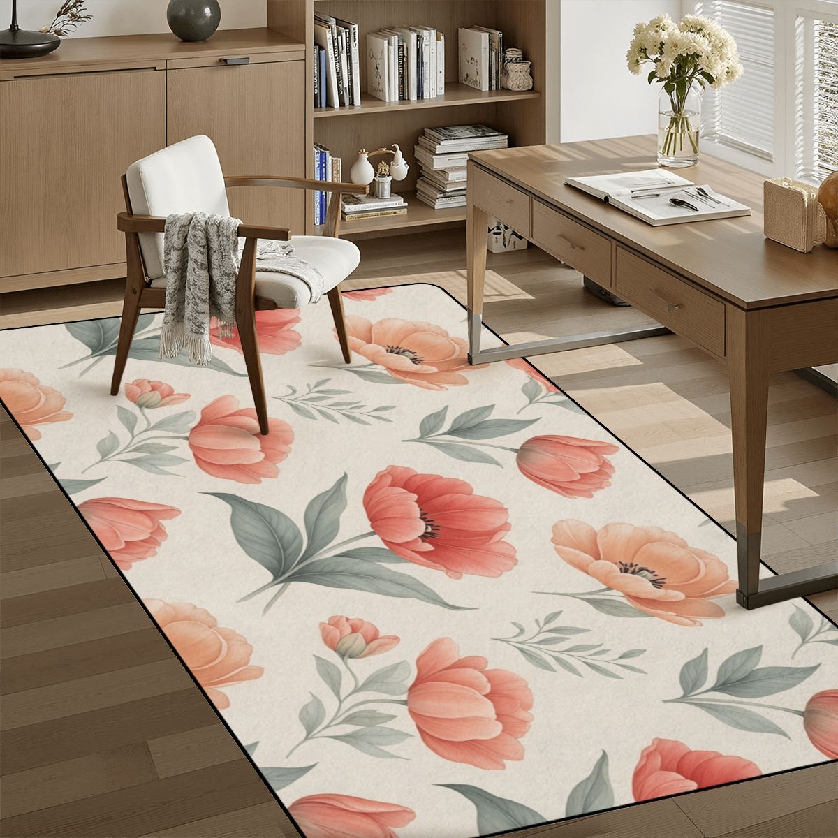 Multiple Sizes Widened Runner Rug 14tulipanypeachaop