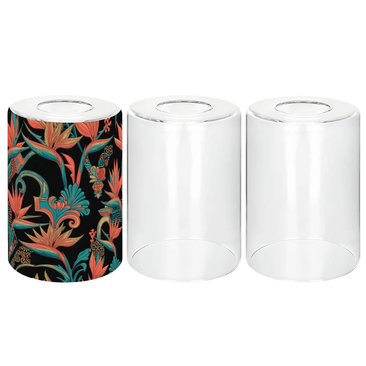 Cylindrical Glass Lampshade 3 pcs 50rajskiptakv2aop