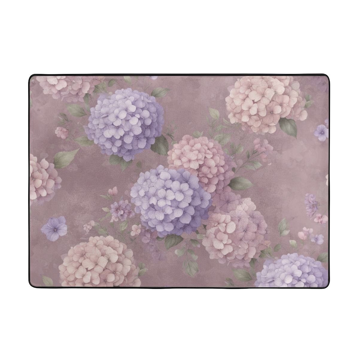 Large Flannel Non Slip Area Rug (4:3) 08hortensjelawendaaop
