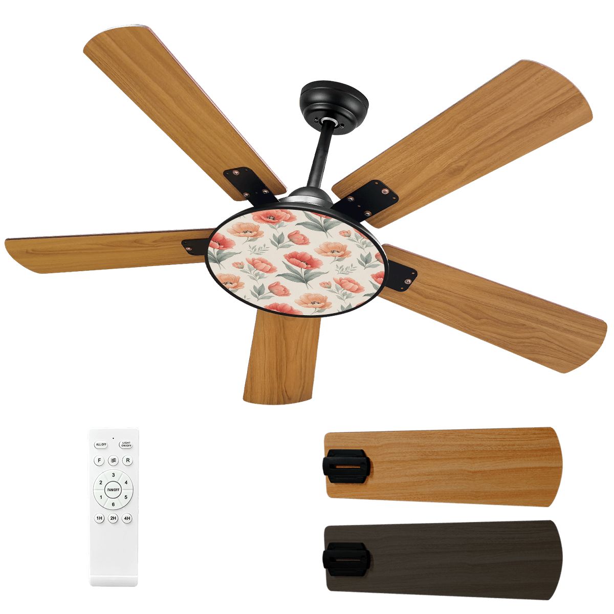 Tulipany Peach — Ceiling fan