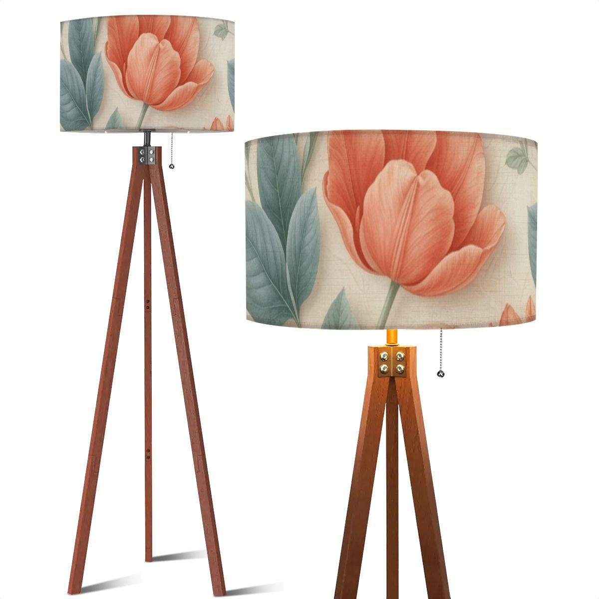 Tripod Floor Lamp (Made in USA) 39tulipanyv2aop