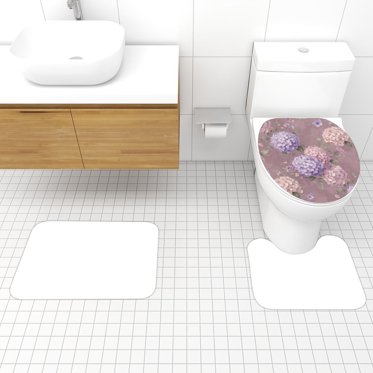 Hortensje Lawenda Ao — Bath mat