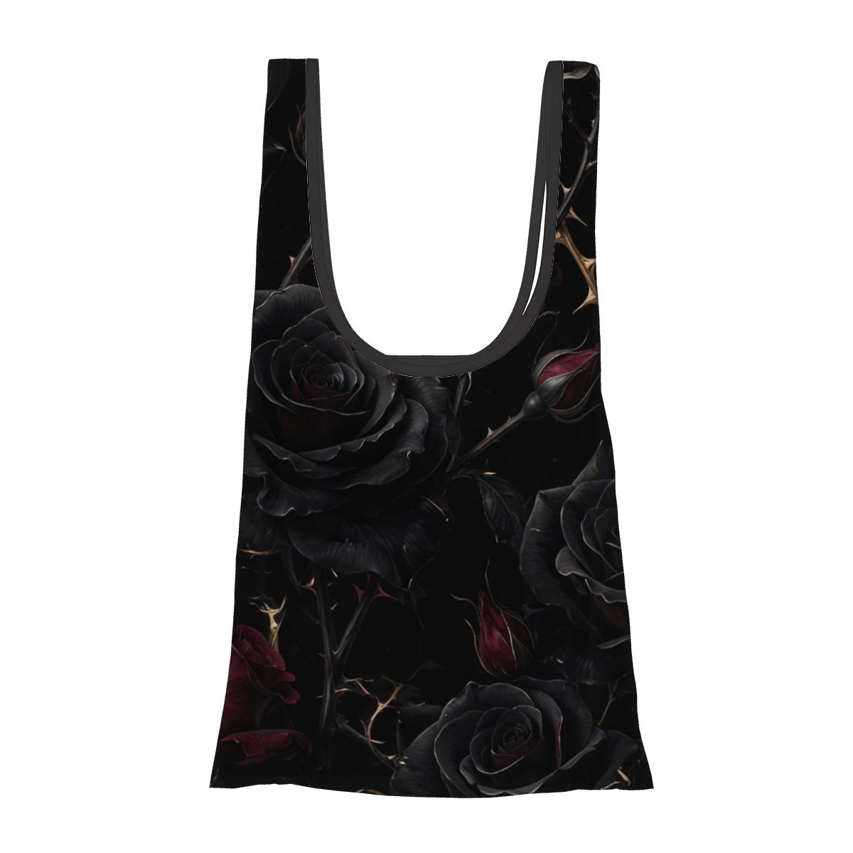 Noir Rose — Foldable shopping bag