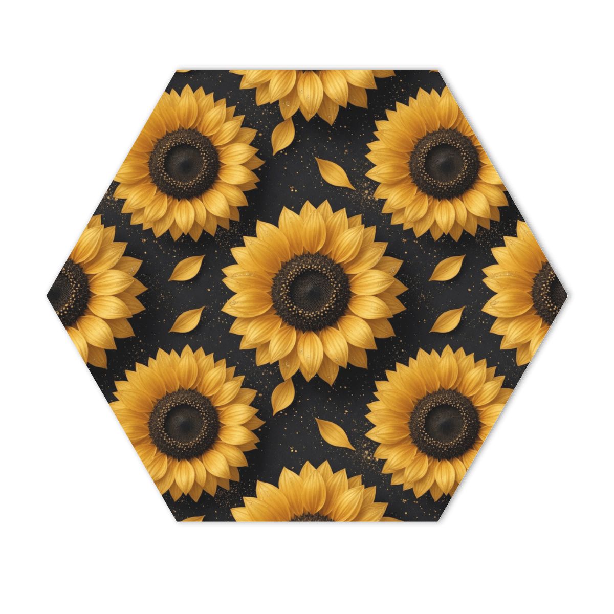 Hexagon Sound Absorbing Panel 1 Piece 47slonecznikiv2aop