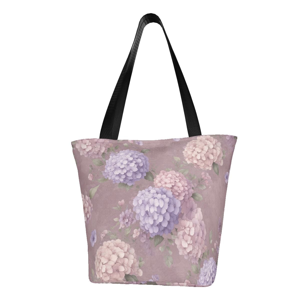Shoulder Shopping Tote Bag for Women 08hortensjelawendaaop