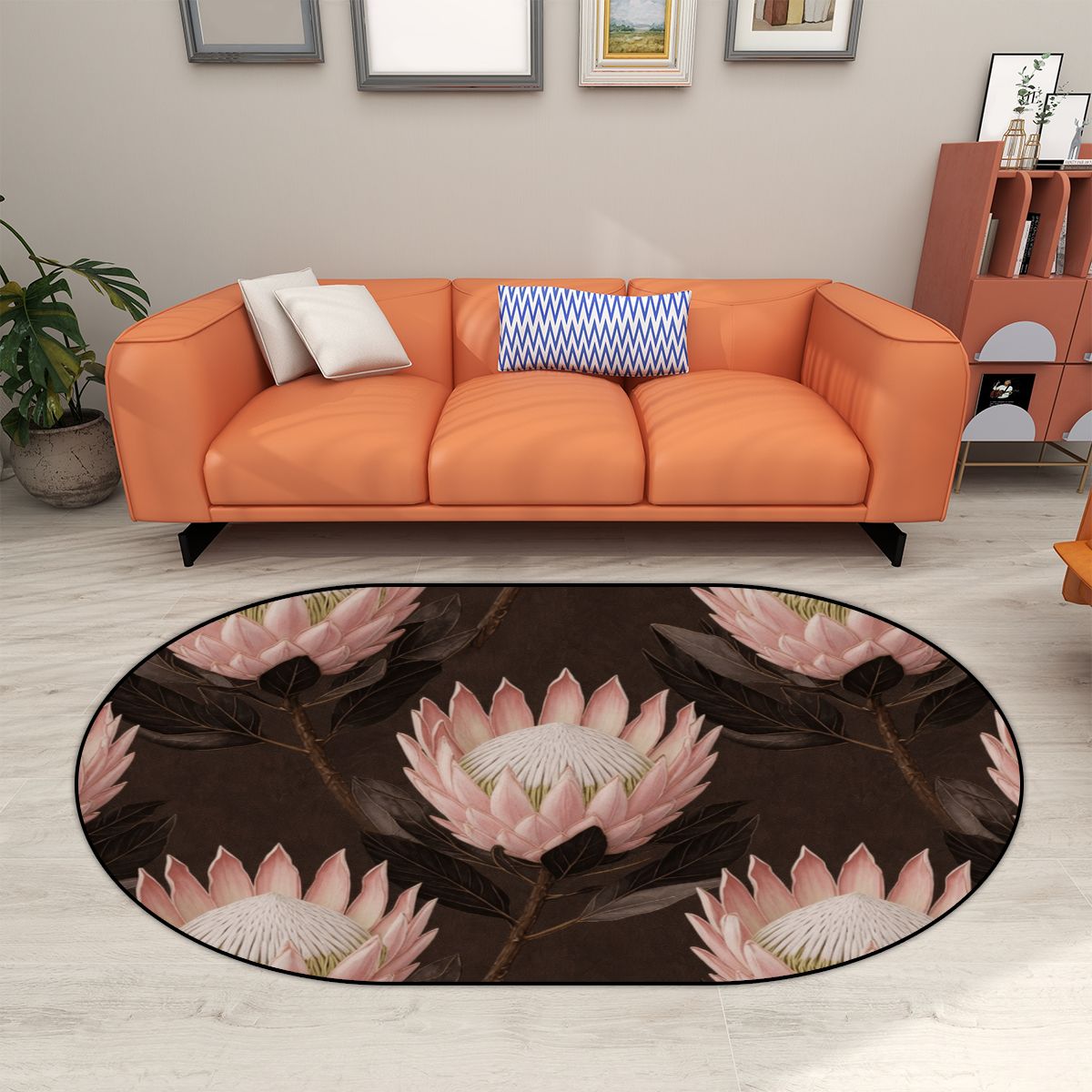 Protea — Round rug