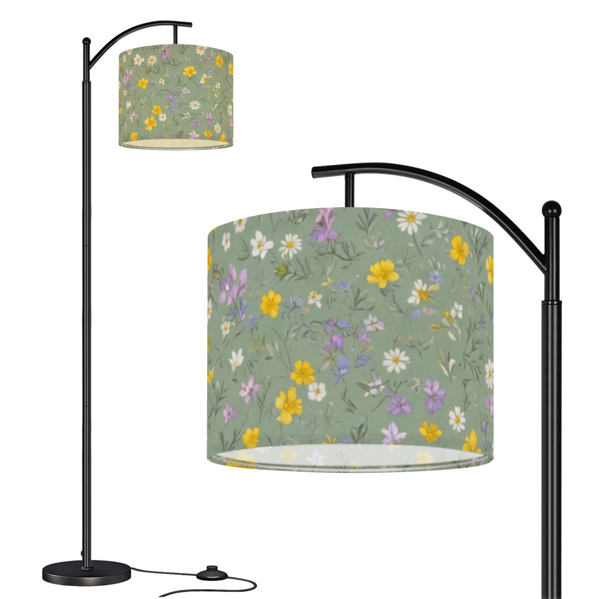 Lacka Szalwia — Lampa podłogowa łukowa