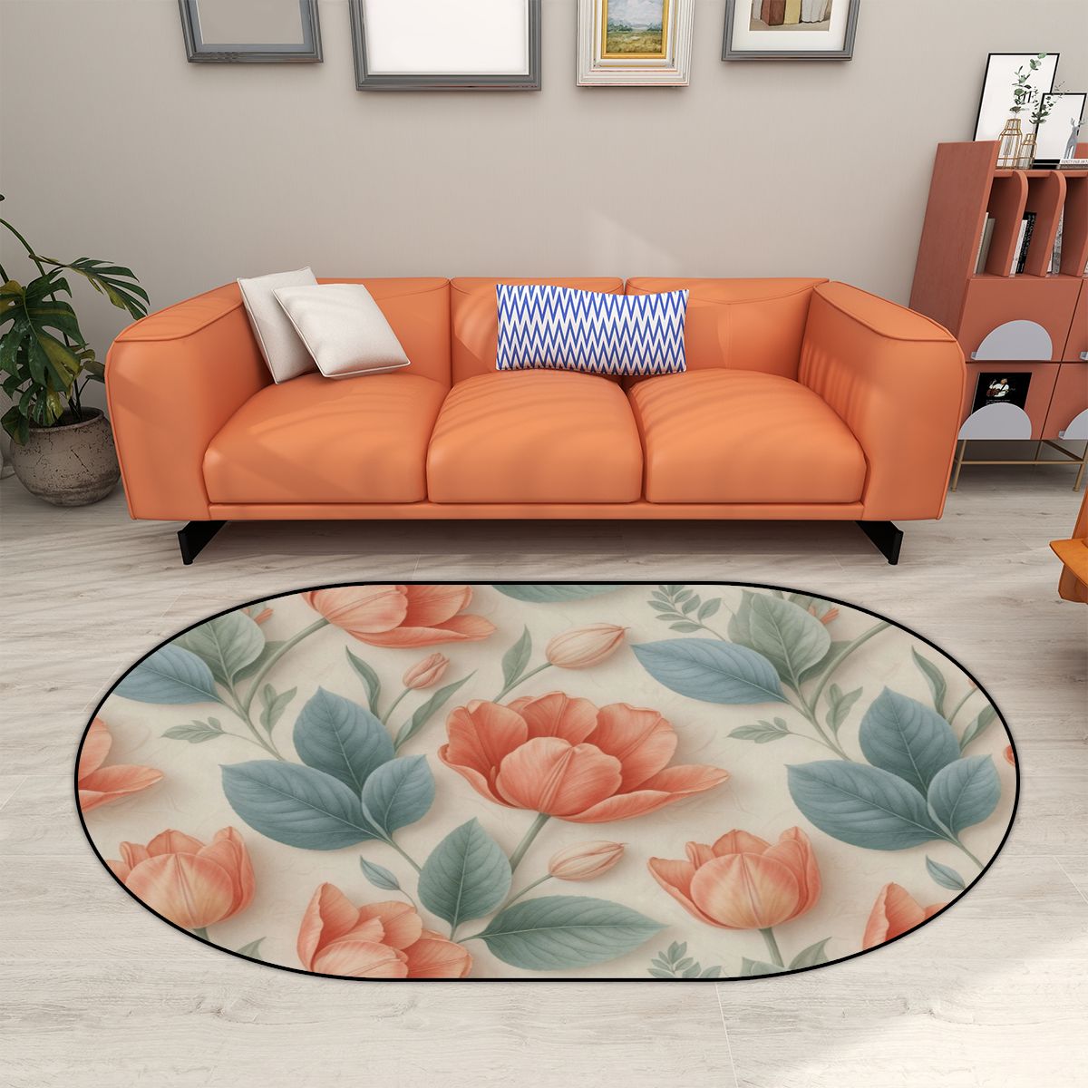 Tulipany — Round rug