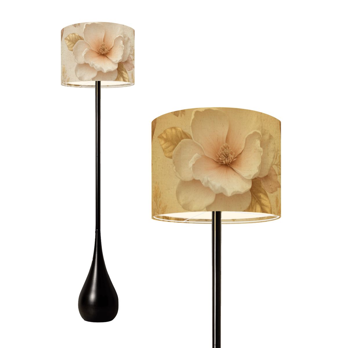 Magnolie Champagne — Lampa podłogowa kropla