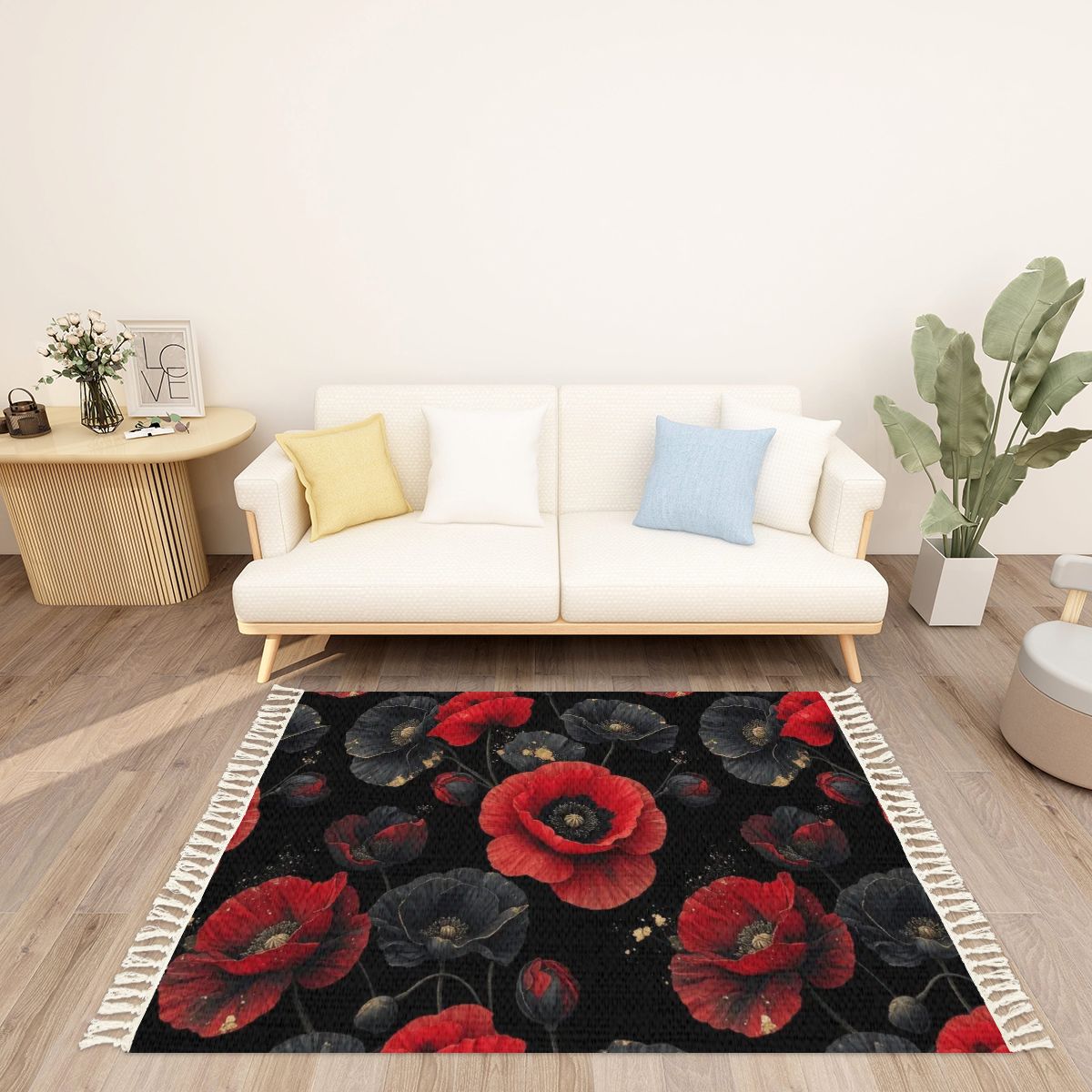 Maki — Rug with tassels