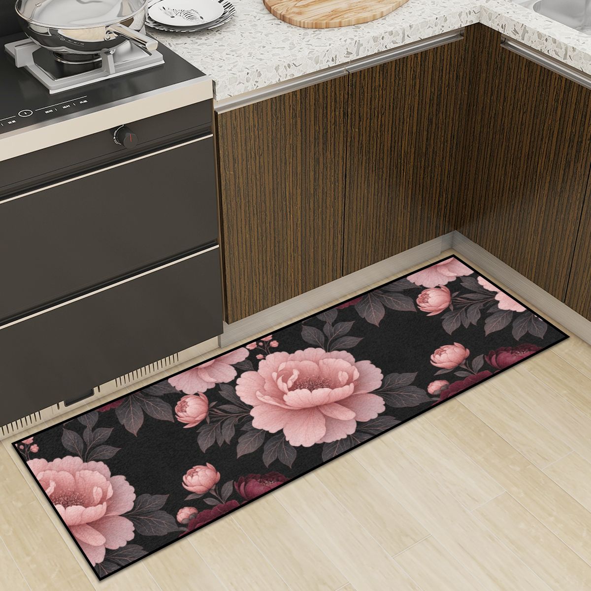 Peonie Garden — Kitchen rug