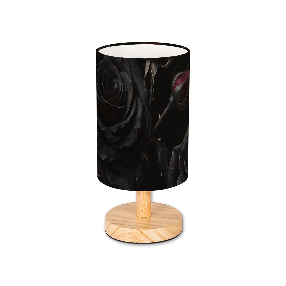 Noir Rose — Lampa stołowa cylindryczna