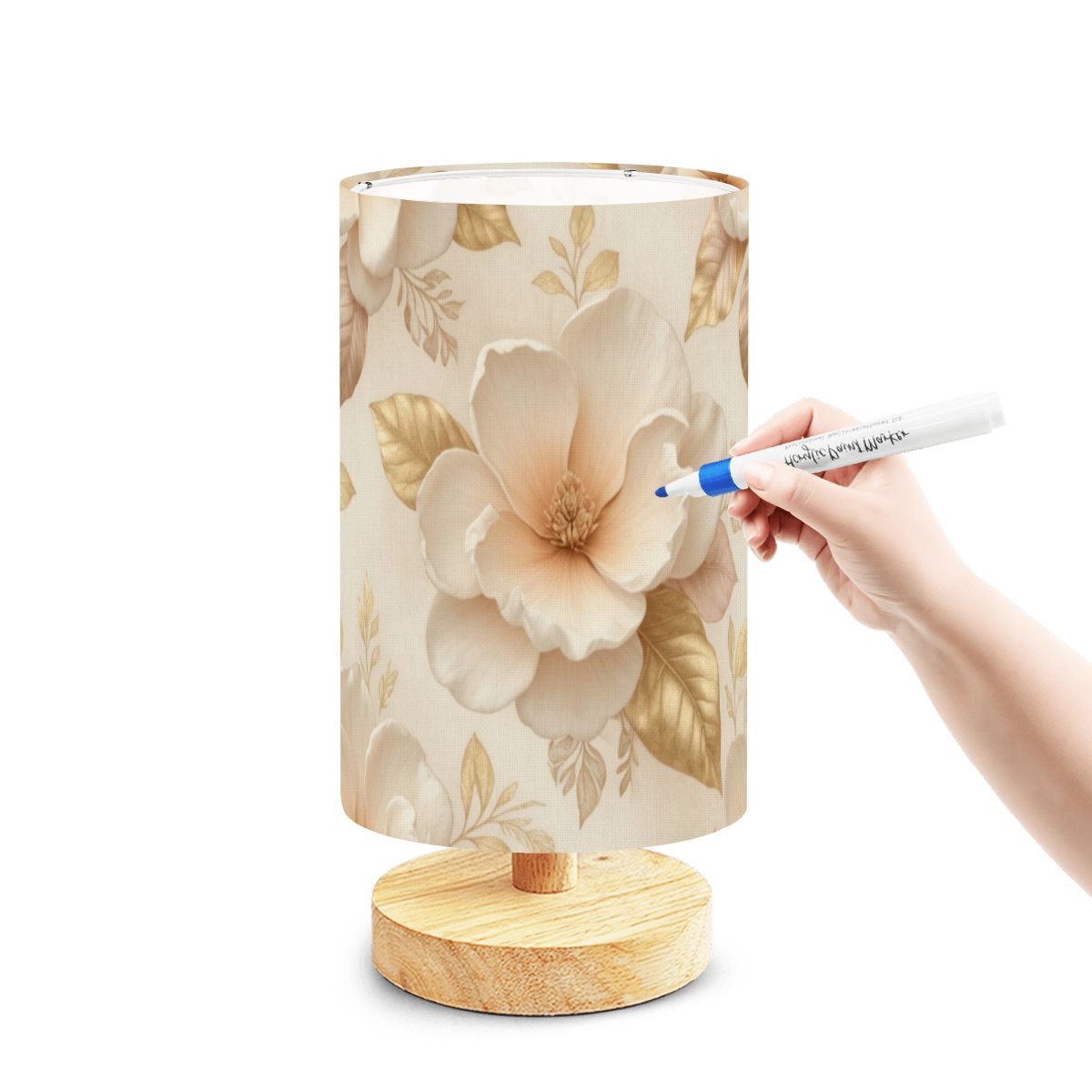 Magnolie Champagne — Lampa stołowa do malowania