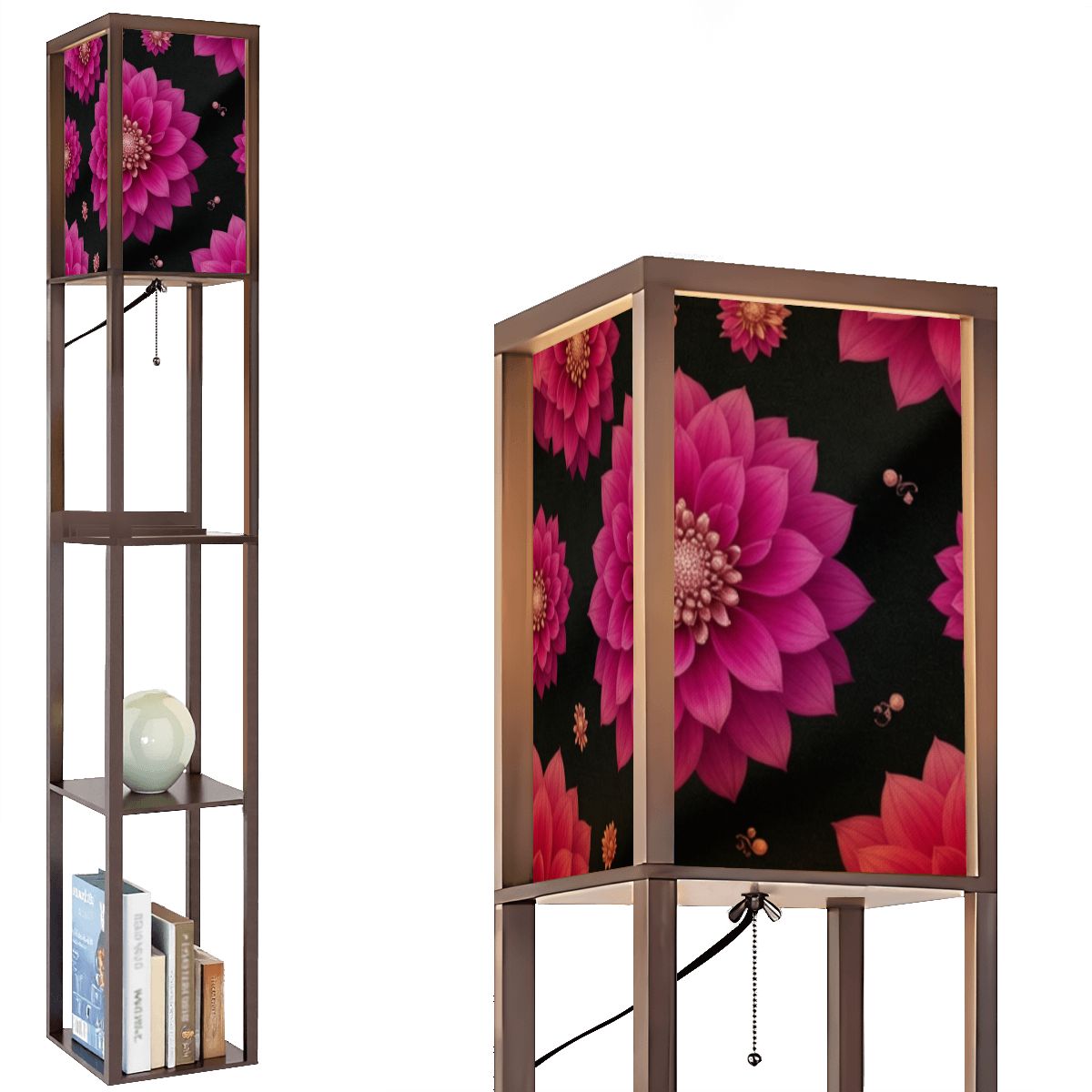 Floor Lamp with Shelves (Made in USA) 31daliefuksjav2aop