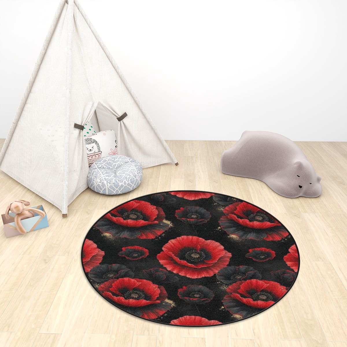 Multiple Sizes Plush Round Area Rug 17makinoiraop