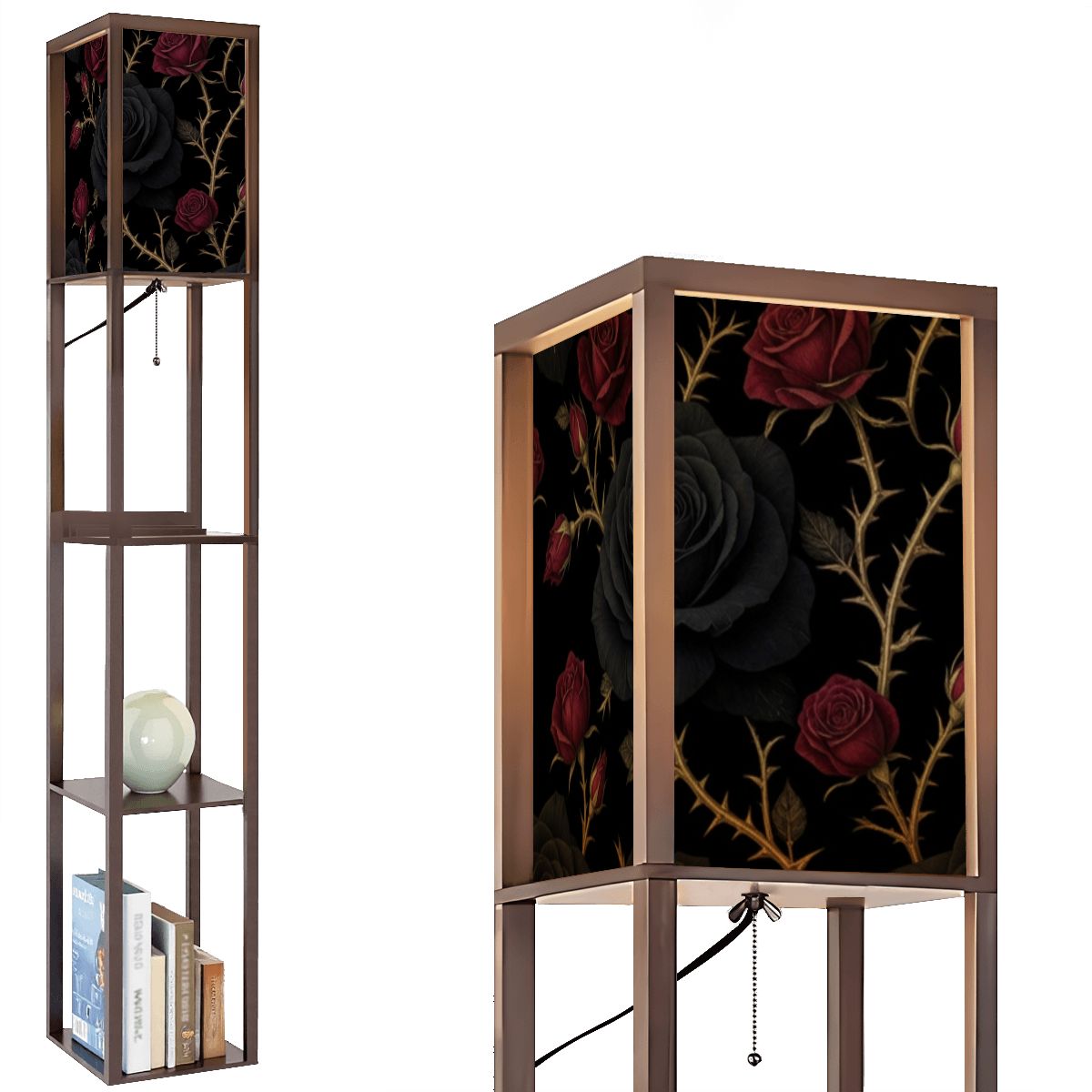 Floor Lamp with Shelves 34noirrosev2aop