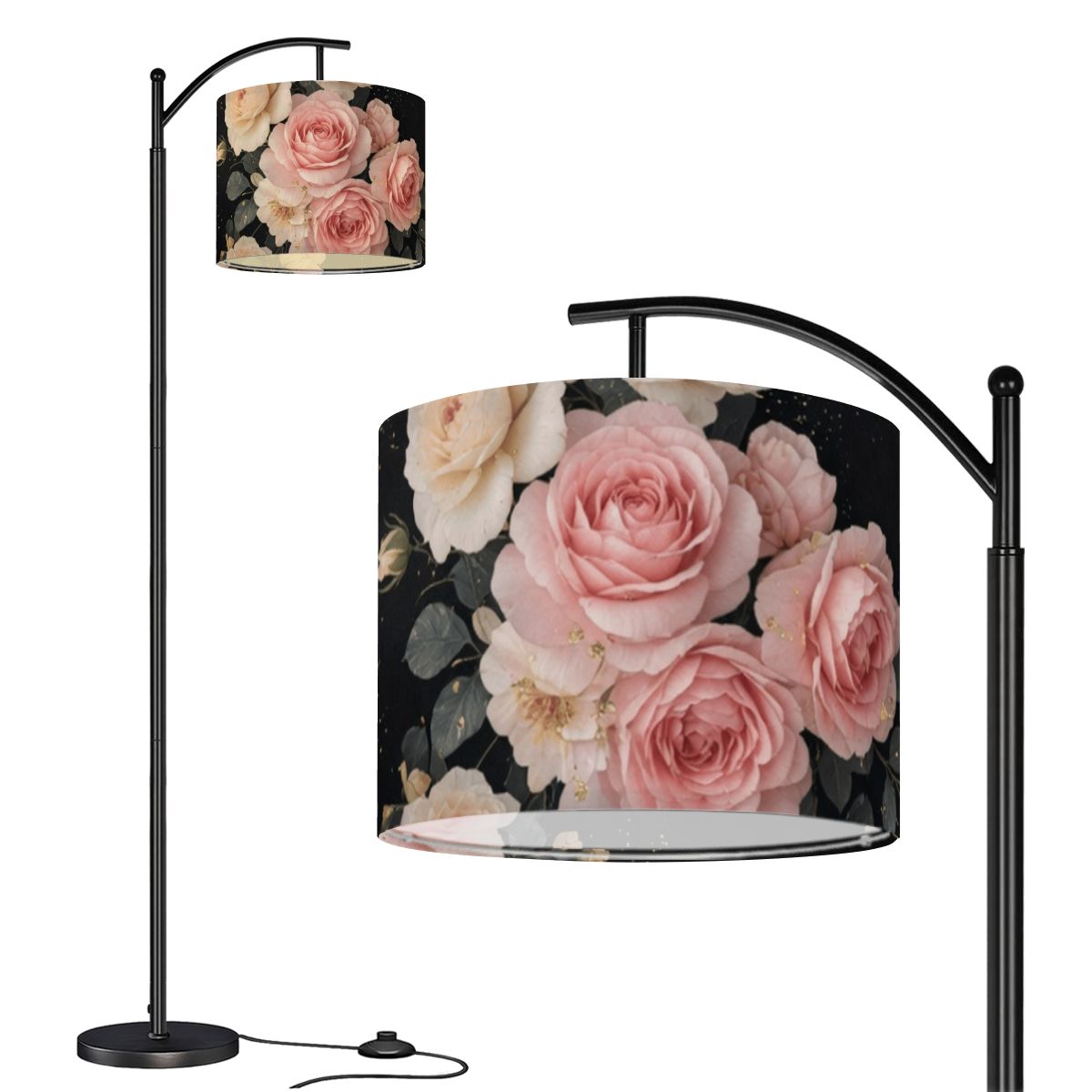 Roze Kaskada — Lampa podłogowa łukowa